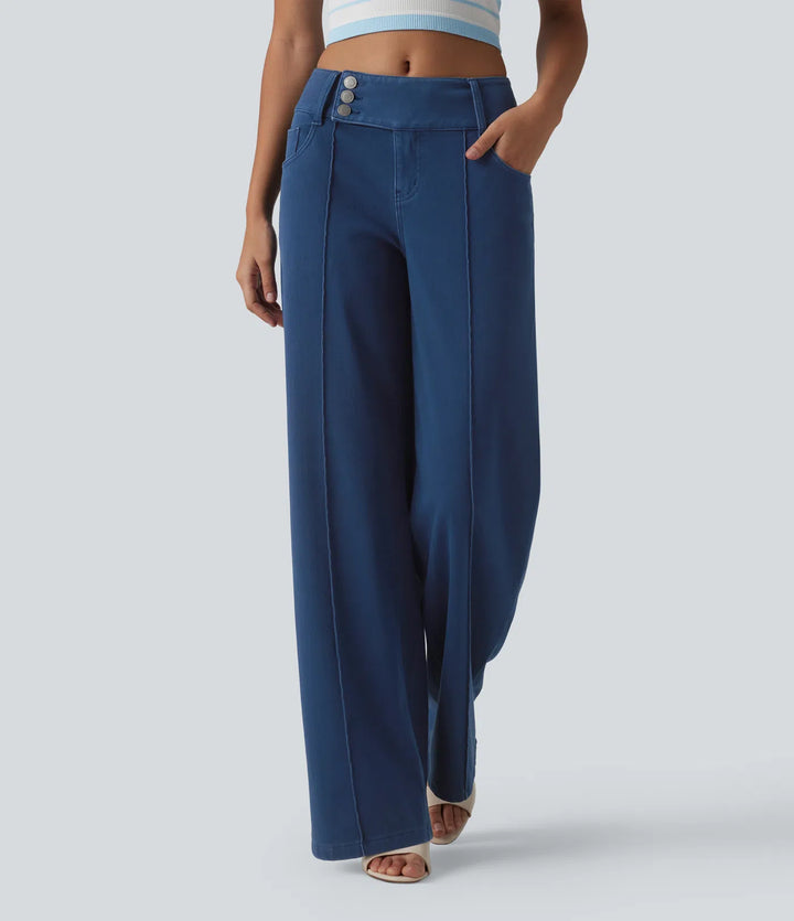 Halara Flex Low Rise Straight Leg Colorful Work Jeans with Pockets