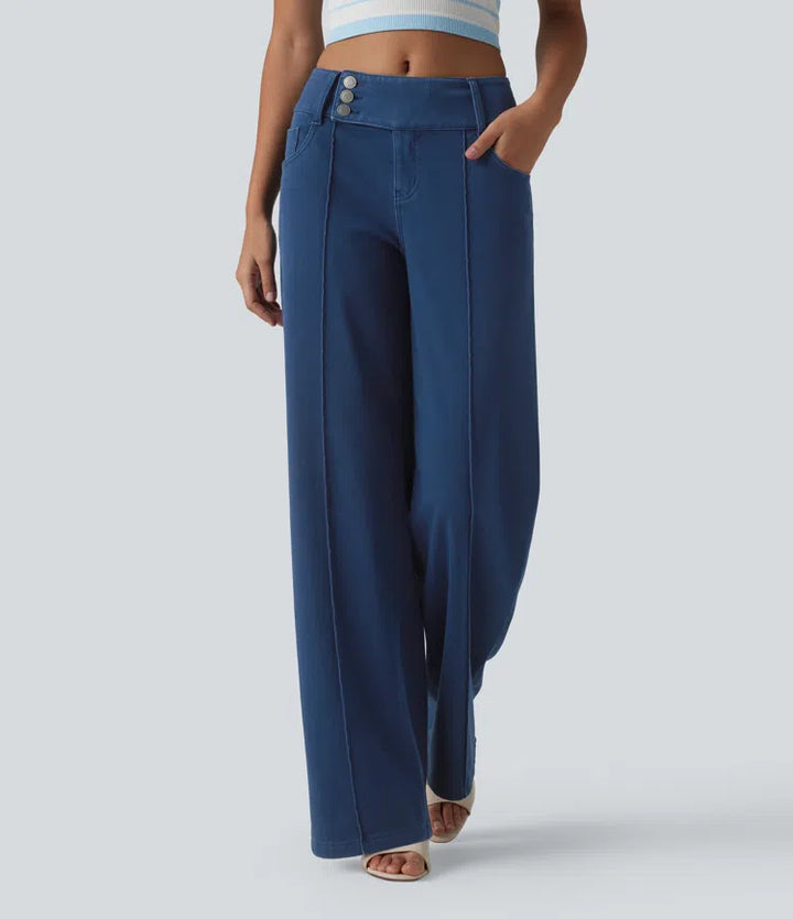 Halara Flex Low Rise Straight Leg Colorful Work Jeans with Pockets