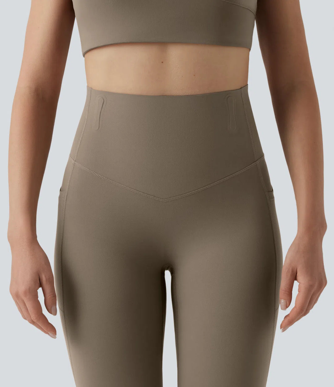 Halara UltraSculpt High Waisted Anti-Roll Tummy Control Shaping Workout Leggings with Pockets