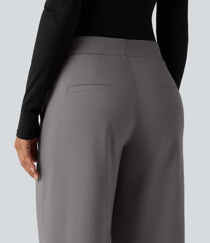 Halara Flex DayStretch Low Rise Straight Leg Work Pants with Pockets
