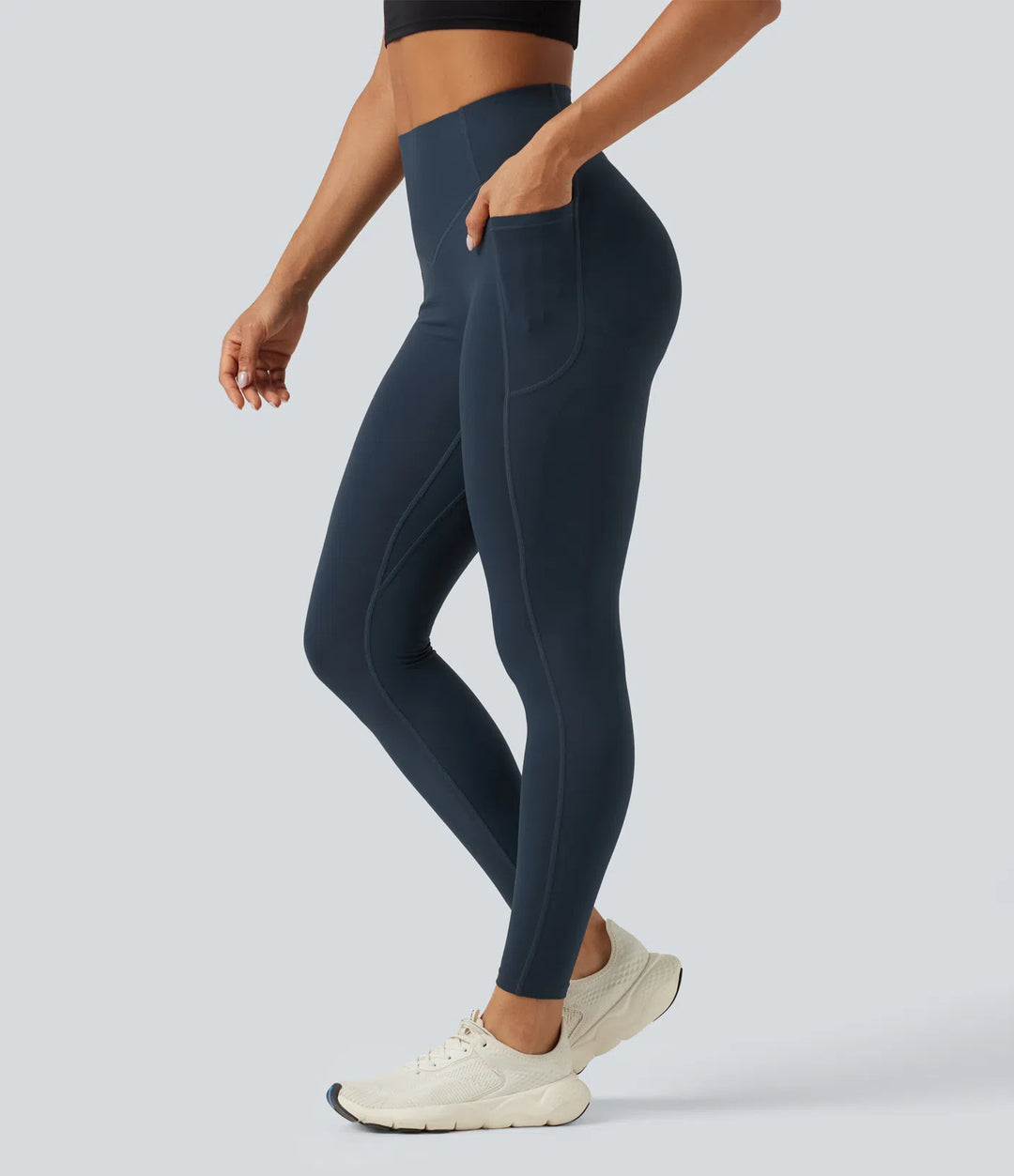 Halara UltraSculpt High Waisted Scrunch Butt Lifting Tummy Control Shaping Training Leggings with Pockets