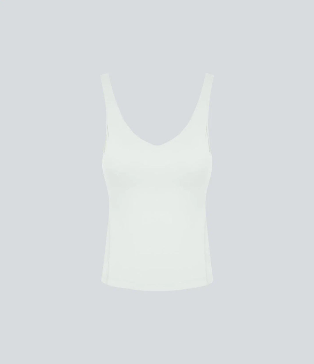SoftlyZero Plush Padded V Neck Plain Tank Top
