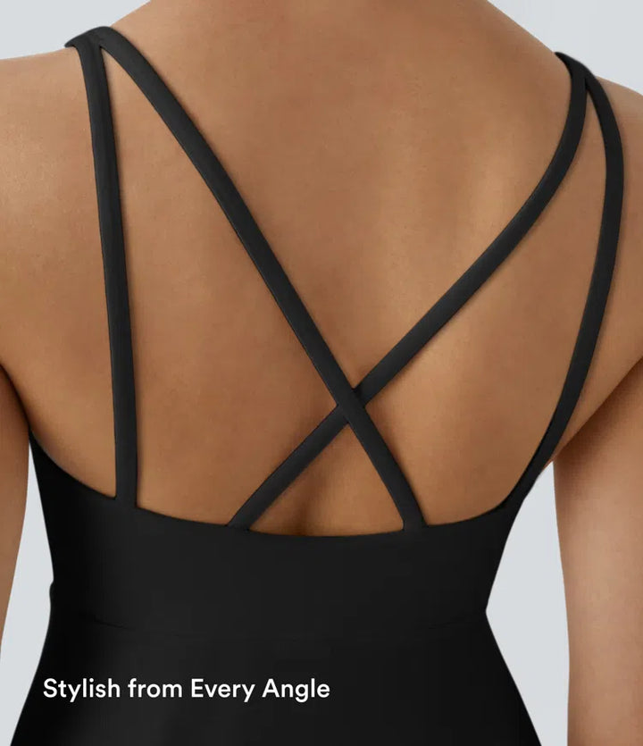 SoftlyZero Plush 2-Piece Pocket Dance Active Dress