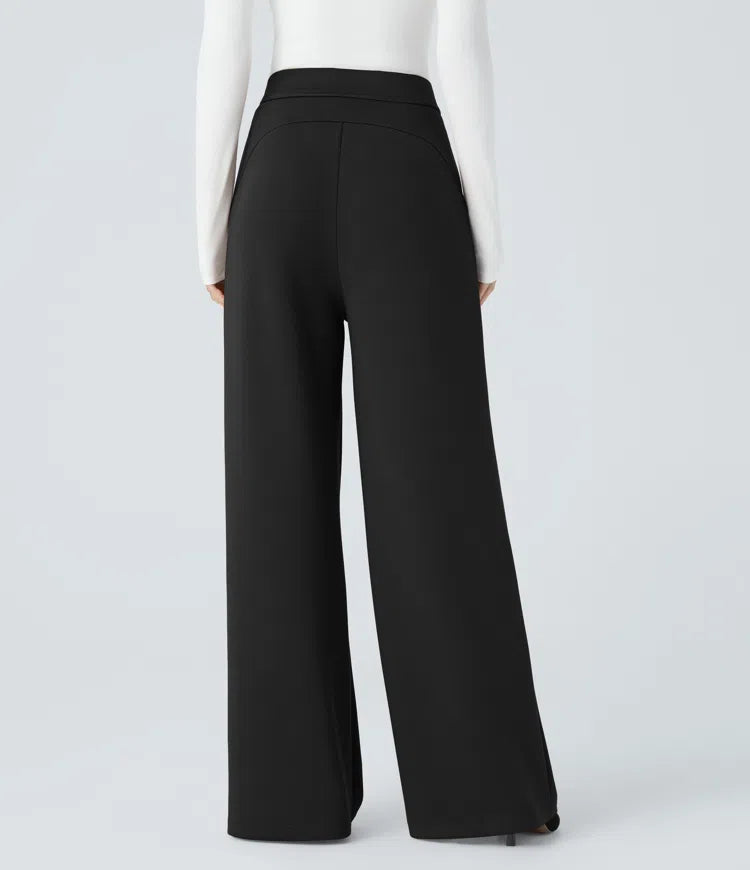 Halara Flex High Waisted Pocket Wide Leg Work Pants