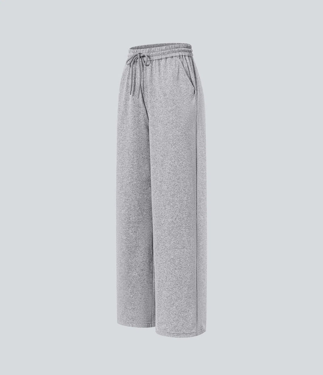 High Waisted Drawstring Pocket Wide Leg Baggy Casual Pants