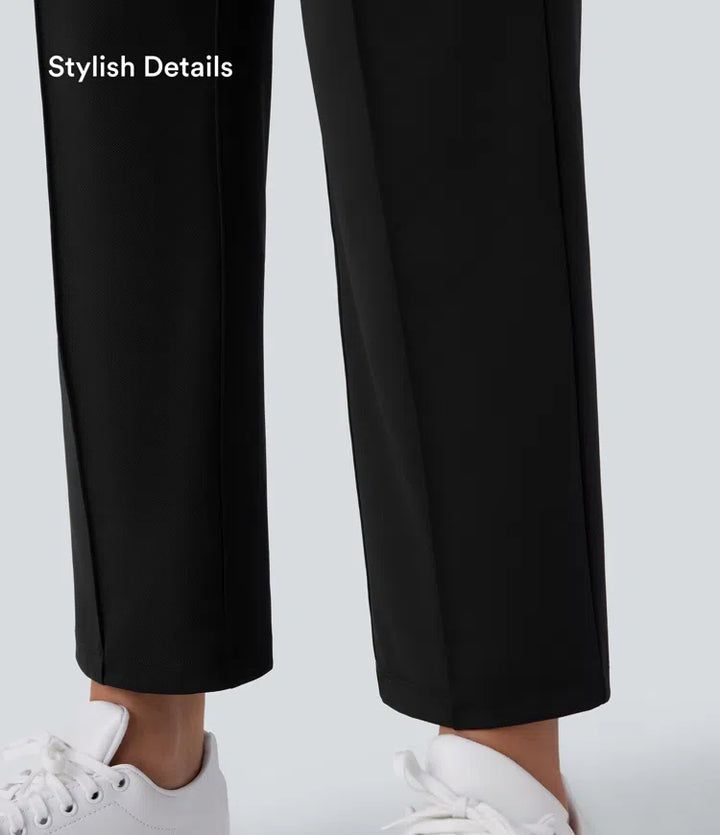 Mid High Waisted Pockets Quick Dry Golf Pants-Golf Tee-UPF40+