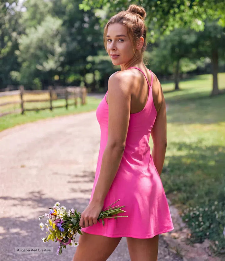 Softlyzero Plush Backless Active Dress-Easy Peezy Edition DD-F