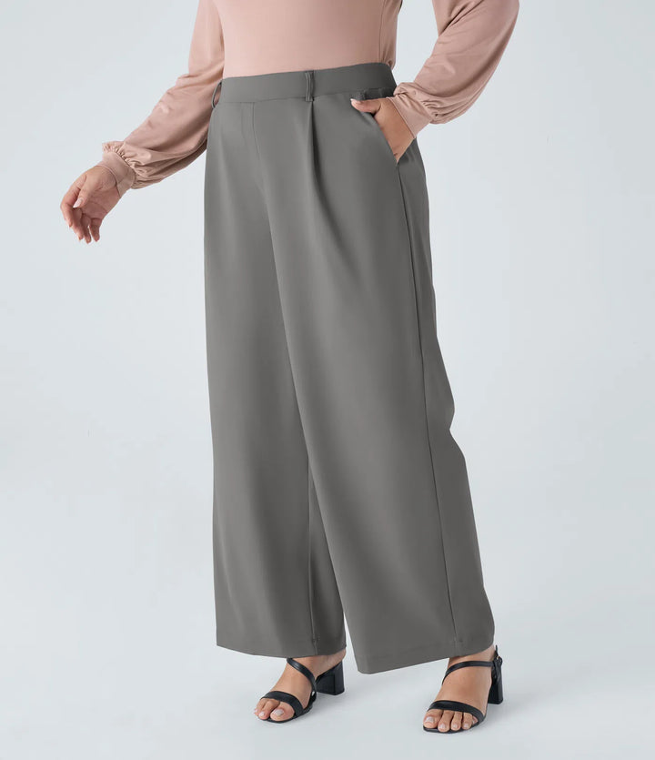 Halara Flex DayStretch High Waisted Pocket Straight Leg Work Plus Size Pants