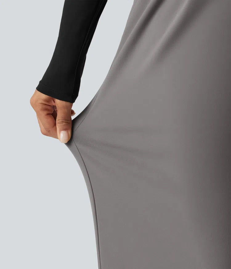 Halara Flex DayStretch Low Rise Straight Leg Work Pants with Pockets