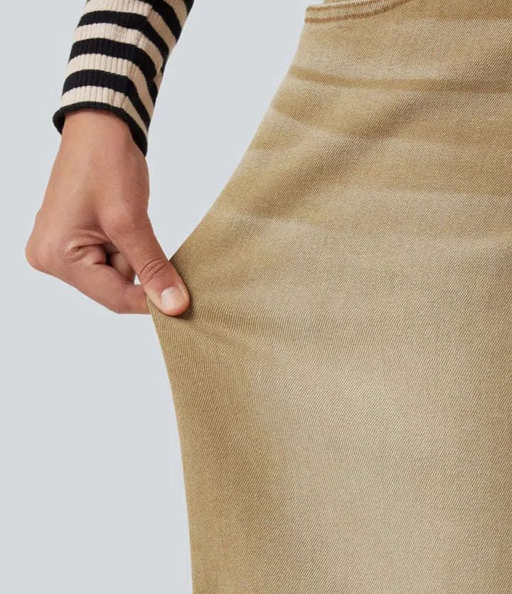 Low Rise Wide Leg Colorful Casual Jeans with Pockets