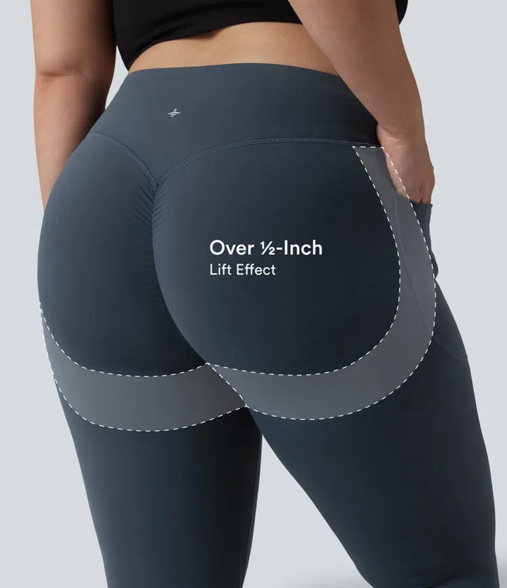 Halara UltraSculpt High Waisted Scrunch Butt Lifting Tummy Control Pocket Shaping Training Plus Size Leggings