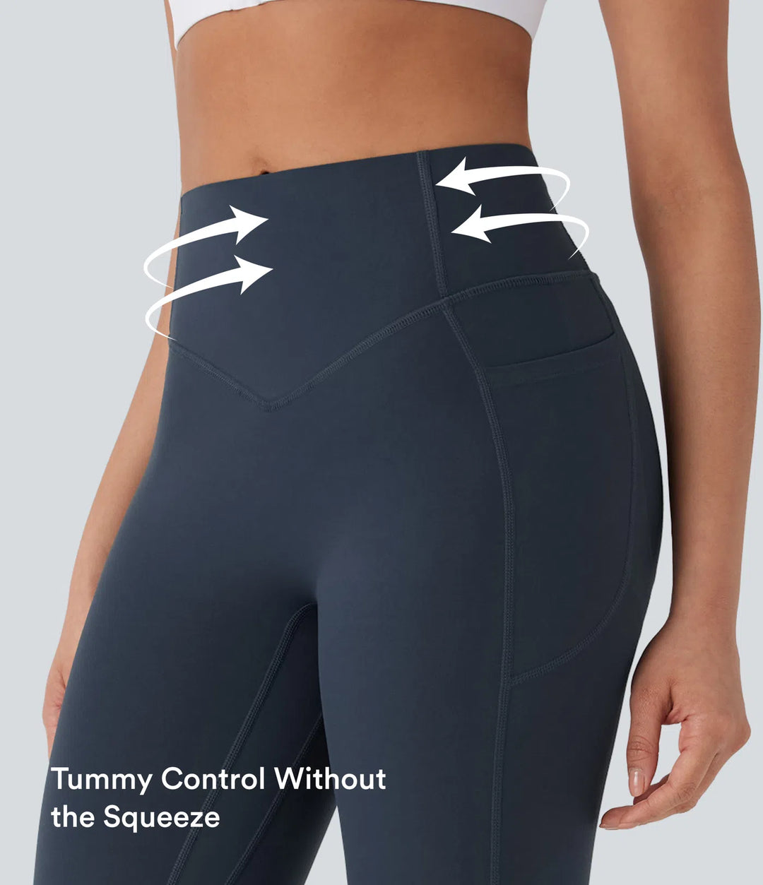 Halara UltraSculpt High Waisted Tummy Control Butt Lifting Ruched Pocket Shaping Yoga Leggings