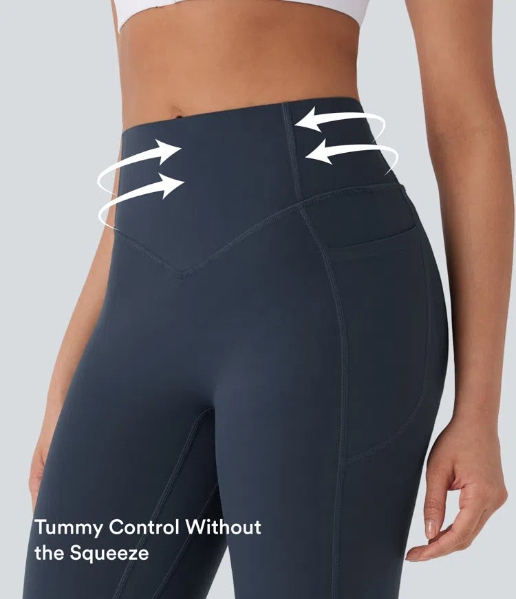 Halara UltraSculpt High Waisted Tummy Control Butt Lifting Ruched Pocket Shaping Yoga Leggings
