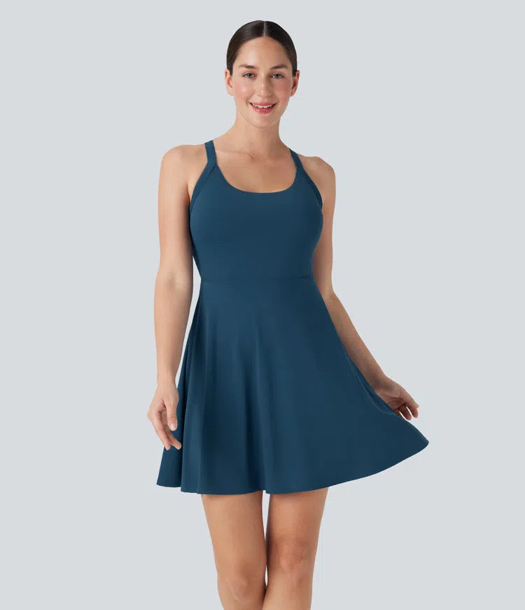 Flare Low Support Dance Active Dress-Longer Length-Easy Peezy Edition DD-F Cups