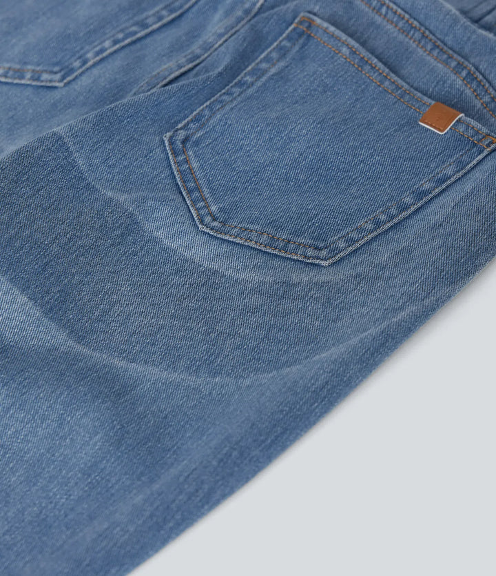 Halara Flex High-waisted Butt-lifting Tummy Control Skinny Denim Casual 7/8 Leggings with Pockets