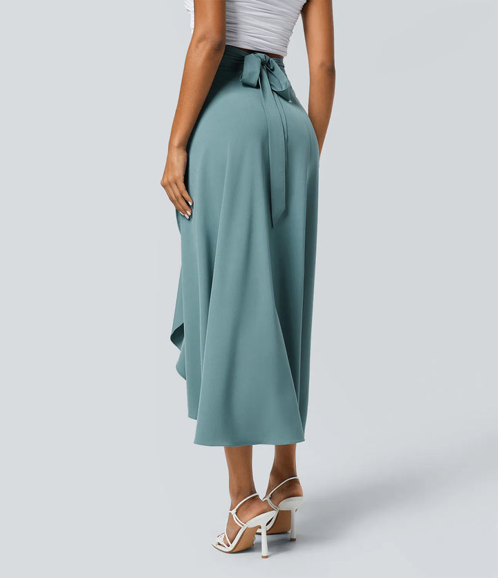 Breezeful High Waisted Wrapped Tie Back Quick Dry Skirt
