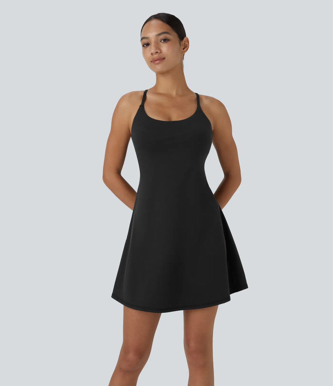 SoftlyZero Plush Backless Active Dress
