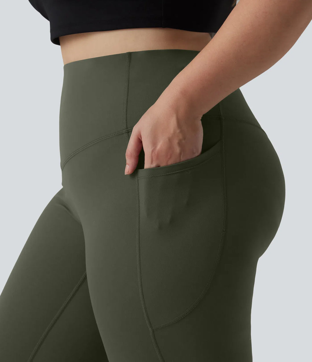 Halara UltraSculpt High Waisted Tummy Control Pocket Shaping Training Plus Size Leggings