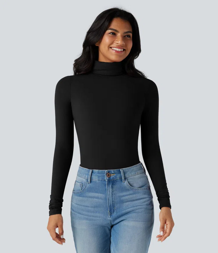 Halara HeatCore Turtleneck Long Sleeve Thumb Hole Casual Warming Top
