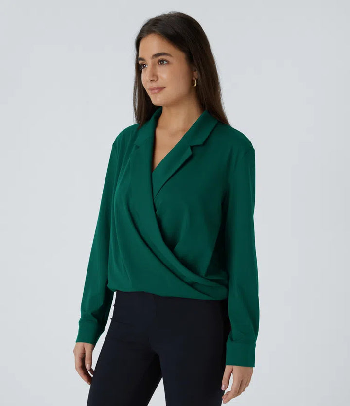 Crossover Long Sleeve Work Shirt