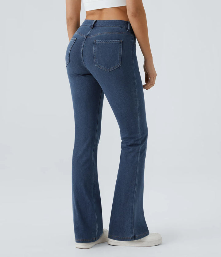 Halara Flex Mid Rise Pockets Casual Bootcut Jeans