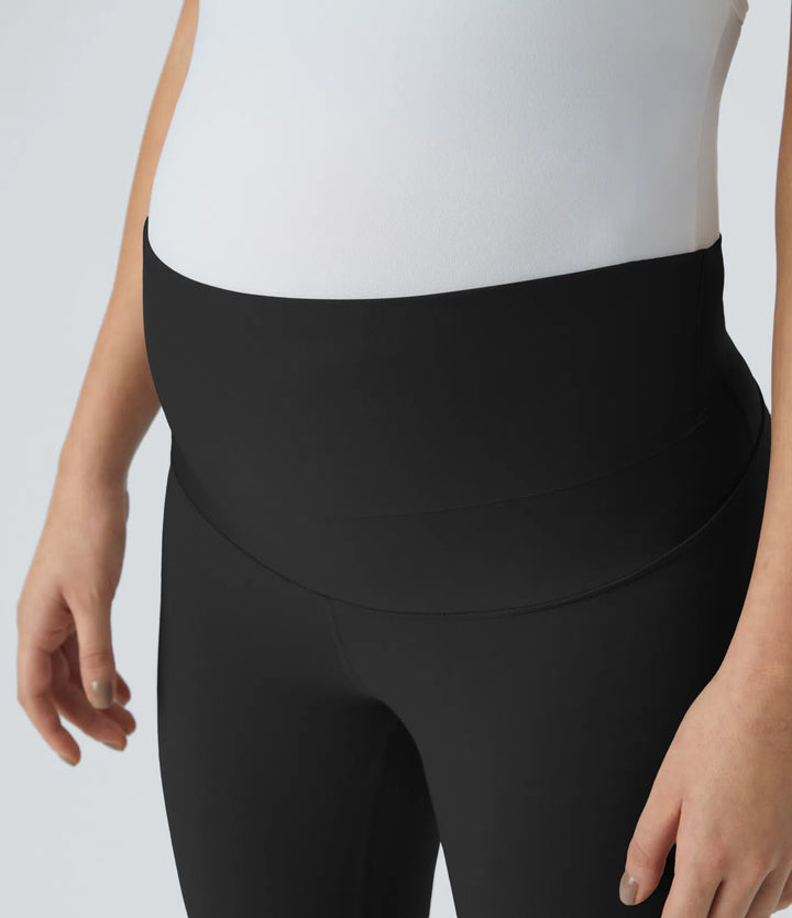 SoftlyZero Super High Waisted Maternity Yoga 7/8 Leggings