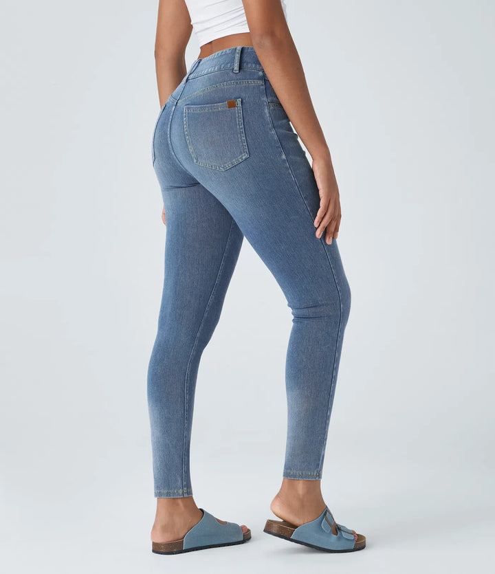 Halara Flex High Waisted Zipper Pockets Casual Skinny Jeans