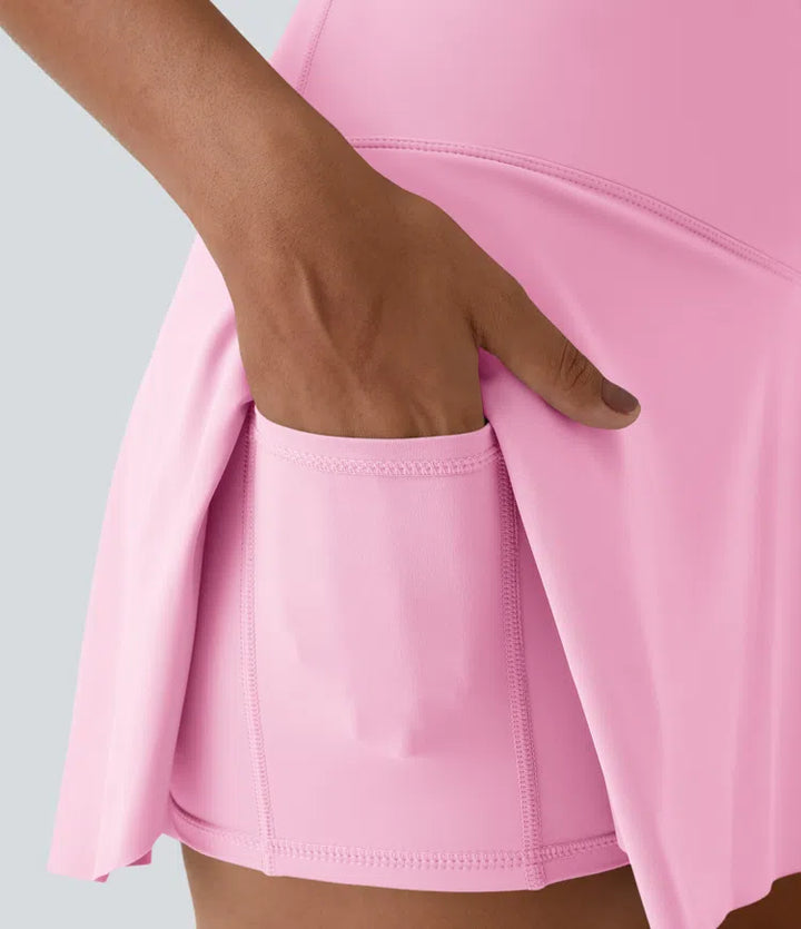 Everyday SoftlyZero Airy Crossover 2-in-1 Side Pocket InstantCool Mini Tennis Skirt-Lucid