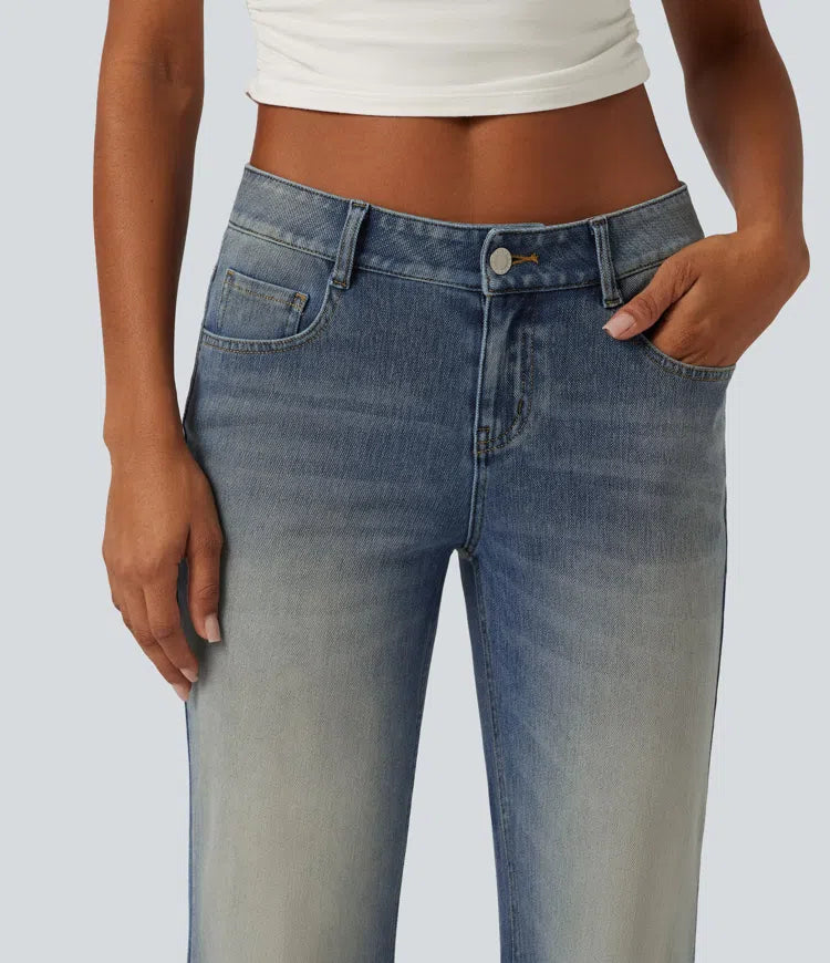 Halara Flex Low Rise Flare Casual Jeans with Pockets