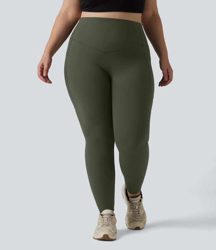 Halara UltraSculpt High Waisted Tummy Control Pocket Shaping Training Plus Size Leggings