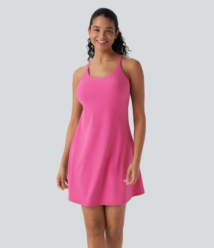 SoftlyZero Plush Active Dress-Longer Length-Easy Peezy Edition DD-F Cups