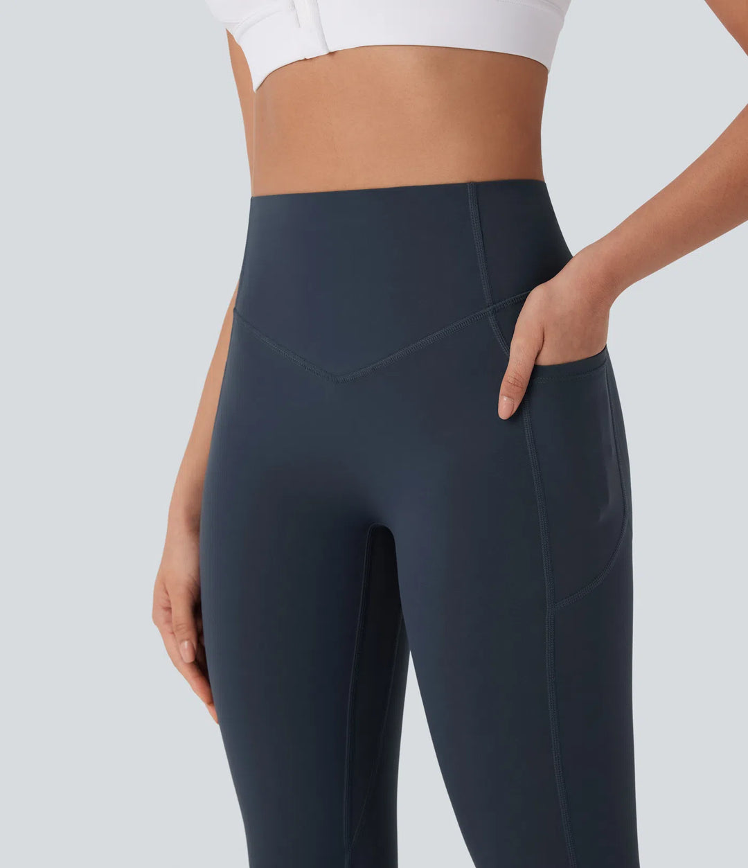 Halara UltraSculpt High Waisted Tummy Control Butt Lifting Ruched Pocket Shaping Yoga Leggings