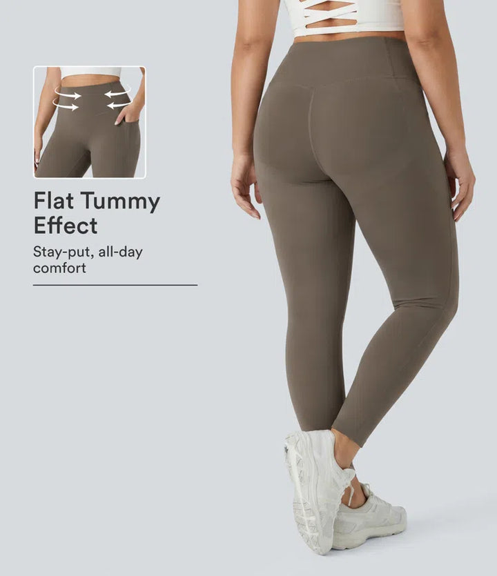 Plus Size Halara UltraSculpt High Waisted Butt Lifting Tummy Control Shaping Training Leggings with Pockets