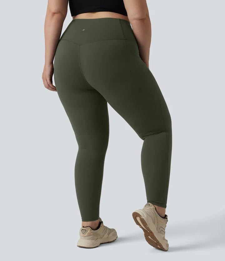 Halara UltraSculpt High Waisted Tummy Control Pocket Shaping Training Plus Size Leggings