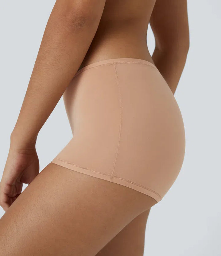 High Stretch  Low Rise Solid Lounge Boy Shorts