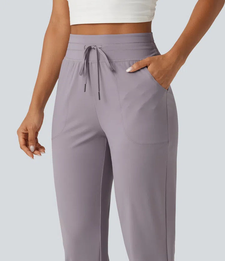 Halara UltraSculpt High Waisted Drawstring Ruched Yoga Joggers with Pockets