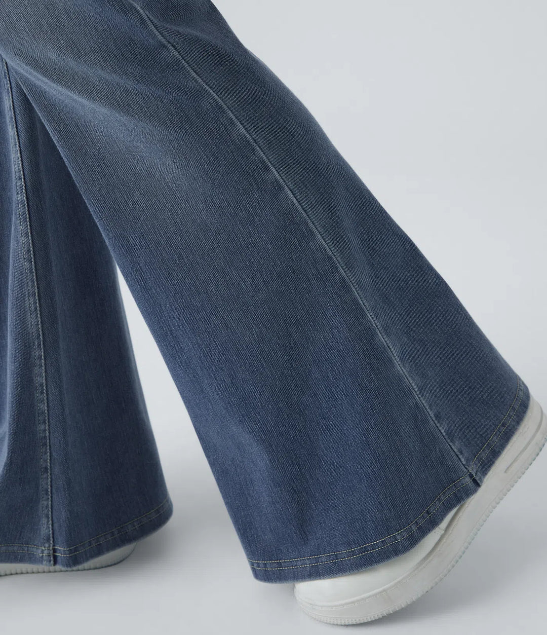Halara Flex High Waisted Crossover Pocket Washed Casual Flare Jeans