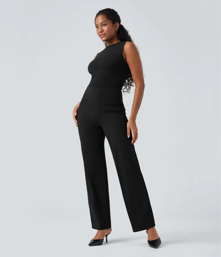 Halara UltraSculpt High Waisted Tummy Control Straight Leg Work Pants with Pockets
