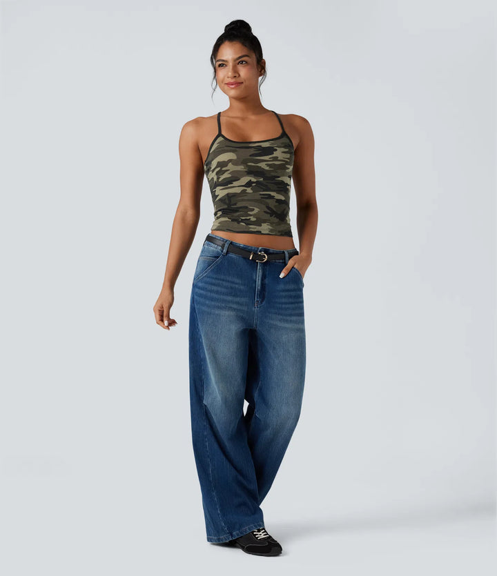 Racerback Camo Casual Tank Top