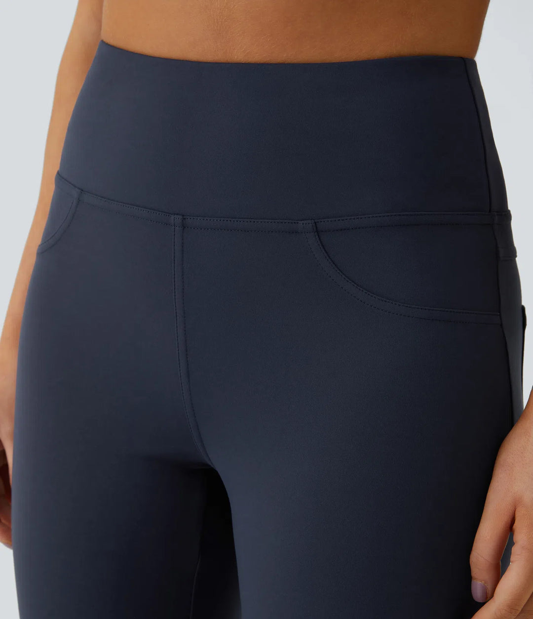 DayStretch High Waisted Pocket Capri Flare Yoga Leggings