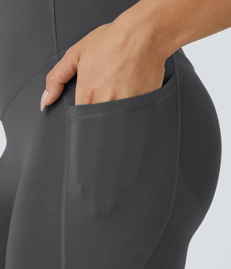 Halara UltraSculpt High Waisted Butt Lifting Tummy Control Pocket Shaping Workout Leggings