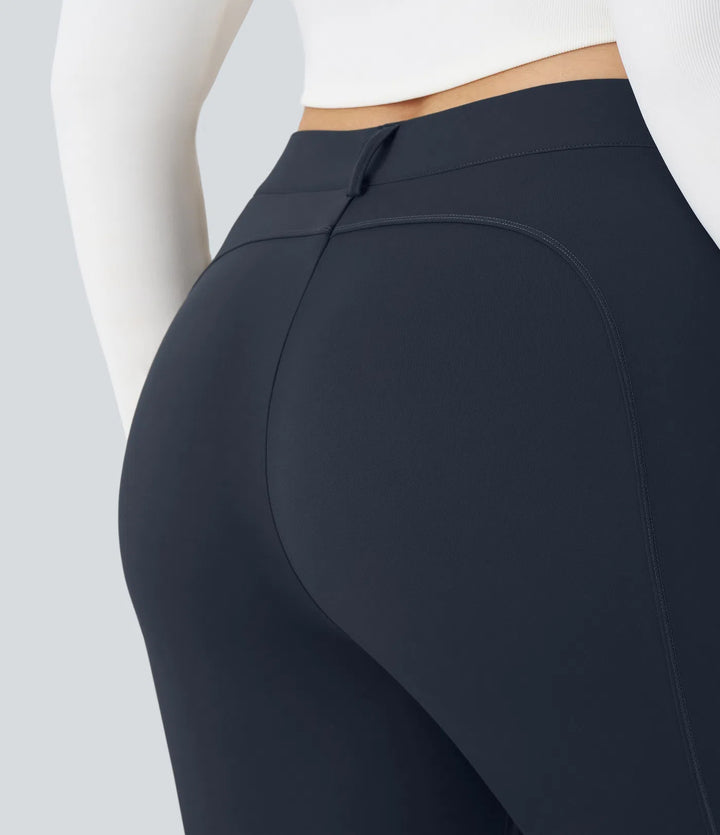 DayStretch High Waisted Zipper Pockets Solid Slim Hiking Plus Size Cargo Pants