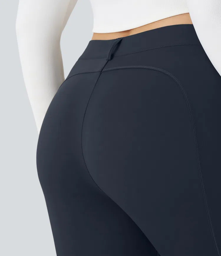 DayStretch High Waisted Zipper Pockets Solid Slim Hiking Plus Size Cargo Pants
