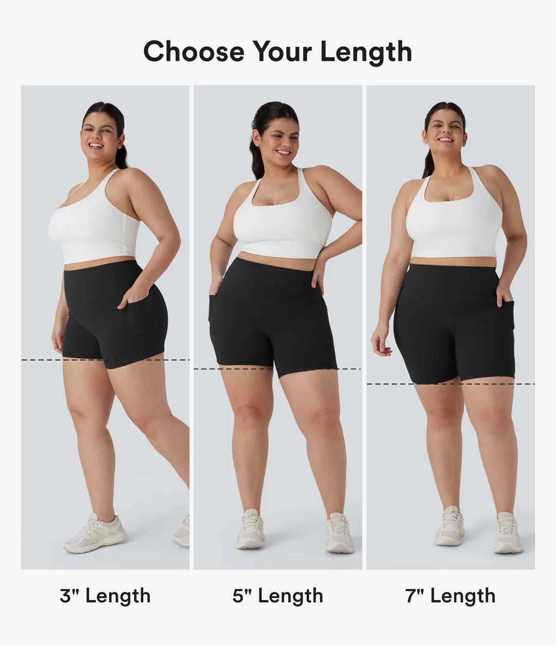 Halara UltraSculpt High Waisted Tummy Control Shaping Training Plus Size Biker Shorts 7&