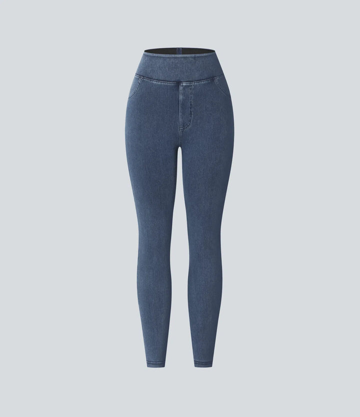 Halara Flex High Waisted Pocket Denim Casual Leggings