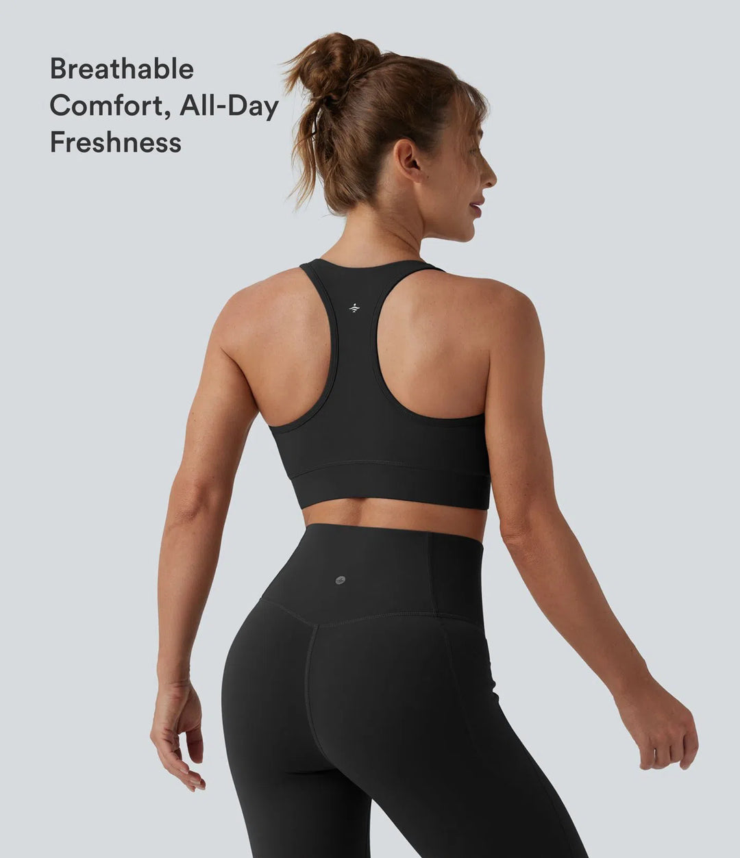 Halara UltraSculpt Light Support V Neck Racerback Running Sports Bra DD-F Cups