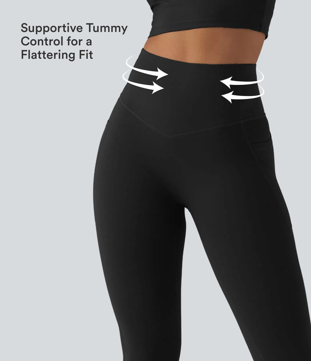 Halara UltraSculpt High Waisted Butt Lifting Tummy Control Bootcut Yoga Leggings with Pockets