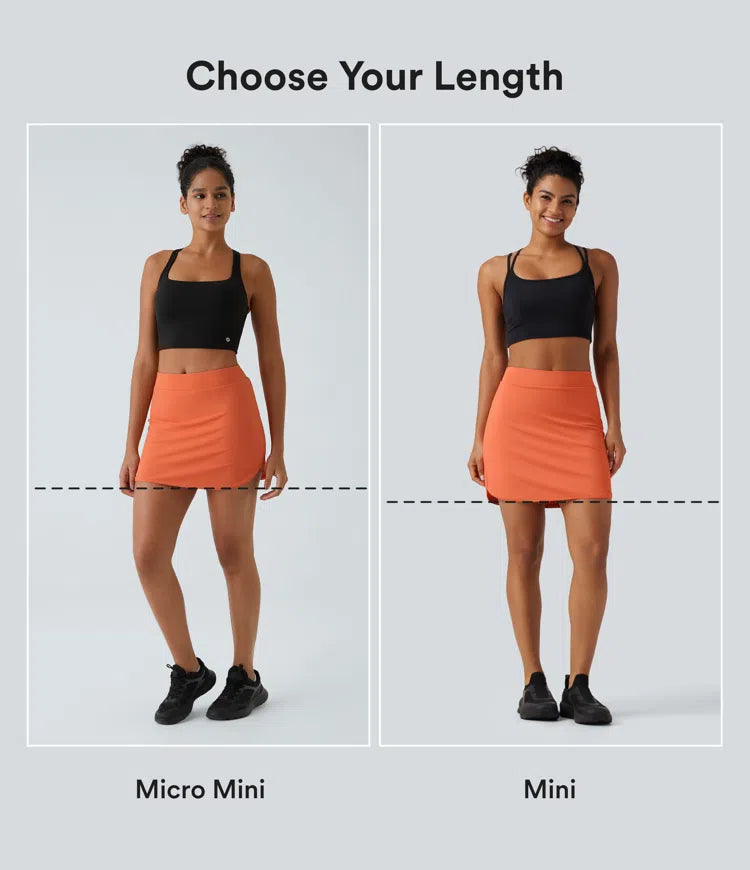 Everyday High Waisted Pocket 2-in-1 Micro Mini Golf Skirt-Clarity