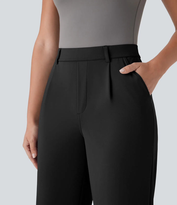 Halara Flex DayStretch High Waisted Side Pocket Straight Leg Capri Work Pants