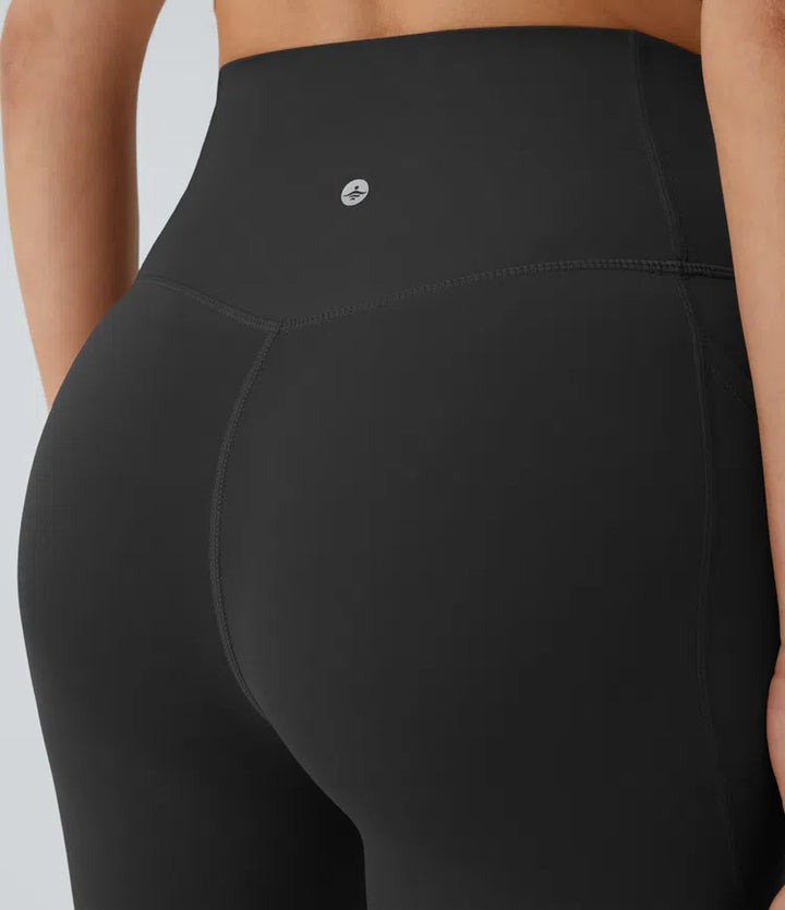 Halara UltraSculpt High Waisted Tummy Control Pocket Shaping Training Capri Leggings